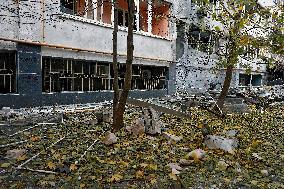 Aftermath of Russian drone attack on Odesa