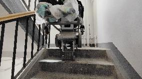 Stair climbing machine for senior citizens