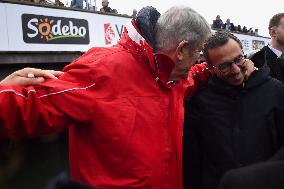 Bruno Retailleau and Philippe de Villiers at Vendée Globe departure -  Les Sables-d'Olonne