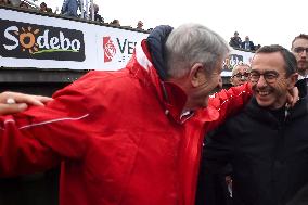 Bruno Retailleau and Philippe de Villiers at Vendée Globe departure -  Les Sables-d'Olonne