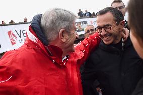 Bruno Retailleau and Philippe de Villiers at Vendée Globe departure -  Les Sables-d'Olonne