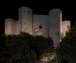 Castel Del Monte Illuminated At Night, Apulia, Italy