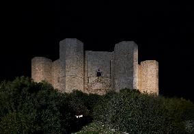 Castel Del Monte Illuminated At Night, Apulia, Italy