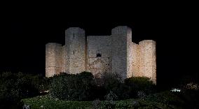 Castel Del Monte Illuminated At Night, Apulia, Italy