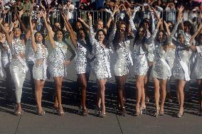 Guinness Record For Mariachis And Miss Universes At The Zócalo In Mexico City