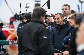 Bruno Retailleau and Philippe de Villiers at Vendée Globe departure -  Les Sables-d'Olonne