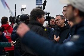 Bruno Retailleau and Philippe de Villiers at Vendée Globe departure -  Les Sables-d'Olonne