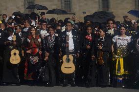 Guinness Record For Mariachis And Miss Universes At The Zócalo In Mexico City