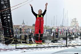 Youngest sailor Violette Dorange at the start of Vendée Globe -  Les Sables-d'Olonne