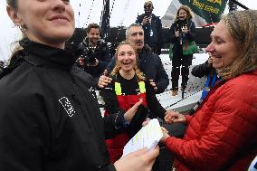 Youngest sailor Violette Dorange at the start of Vendée Globe -  Les Sables-d'Olonne