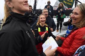 Youngest sailor Violette Dorange at the start of Vendée Globe -  Les Sables-d'Olonne