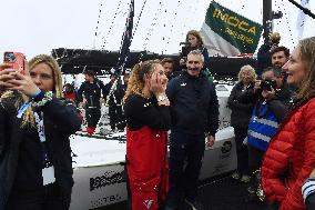 Youngest sailor Violette Dorange at the start of Vendée Globe -  Les Sables-d'Olonne