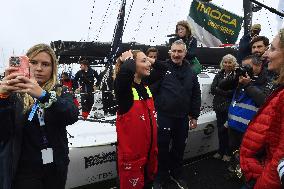 Youngest sailor Violette Dorange at the start of Vendée Globe -  Les Sables-d'Olonne