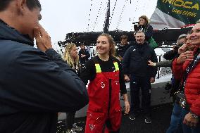 Youngest sailor Violette Dorange at the start of Vendée Globe -  Les Sables-d'Olonne