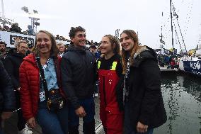 Youngest sailor Violette Dorange at the start of Vendée Globe -  Les Sables-d'Olonne