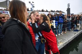 Youngest sailor Violette Dorange at the start of Vendée Globe -  Les Sables-d'Olonne