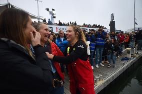 Youngest sailor Violette Dorange at the start of Vendée Globe -  Les Sables-d'Olonne