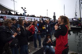 Youngest sailor Violette Dorange at the start of Vendée Globe -  Les Sables-d'Olonne