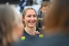 Youngest sailor Violette Dorange at the start of Vendée Globe -  Les Sables-d'Olonne