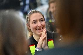 Youngest sailor Violette Dorange at the start of Vendée Globe -  Les Sables-d'Olonne