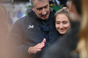 Youngest sailor Violette Dorange at the start of Vendée Globe -  Les Sables-d'Olonne