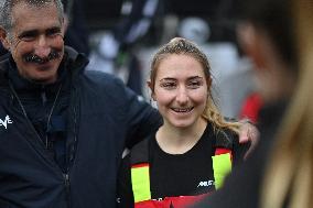 Youngest sailor Violette Dorange at the start of Vendée Globe -  Les Sables-d'Olonne