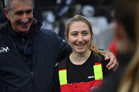 Youngest sailor Violette Dorange at the start of Vendée Globe -  Les Sables-d'Olonne