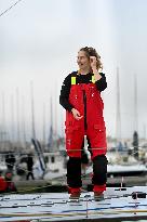 Youngest sailor Violette Dorange at the start of Vendée Globe -  Les Sables-d'Olonne