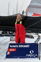 Youngest sailor Violette Dorange at the start of Vendée Globe -  Les Sables-d'Olonne