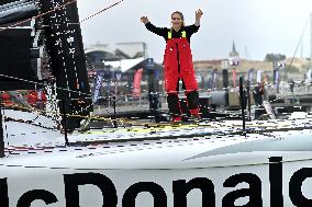 Youngest sailor Violette Dorange at the start of Vendée Globe -  Les Sables-d'Olonne