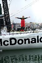 Youngest sailor Violette Dorange at the start of Vendée Globe -  Les Sables-d'Olonne