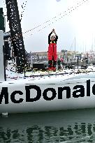 Youngest sailor Violette Dorange at the start of Vendée Globe -  Les Sables-d'Olonne