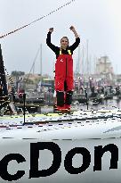 Youngest sailor Violette Dorange at the start of Vendée Globe -  Les Sables-d'Olonne