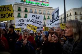 Thousands Protest Over Handling Of Flood Disaster - Madrid