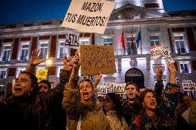 Thousands Protest Over Handling Of Flood Disaster - Madrid