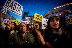 Thousands Protest Over Handling Of Flood Disaster - Madrid