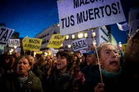 Thousands Protest Over Handling Of Flood Disaster - Madrid