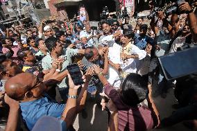 Members of Awami League beaten during a demo in Dhaka - Bangladesh