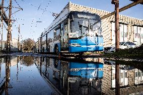 Trolleybus depot