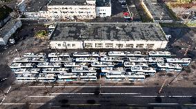 Trolleybus depot