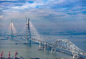 Changtai Yangtze River Bridge Construction in Taizhou