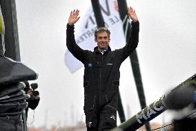 Charlie Dalin at the start of the 2024-2025 Vendée Globe -  Les Sables-d'Olonne