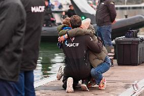 Charlie Dalin at the start of the 2024-2025 Vendée Globe -  Les Sables-d'Olonne