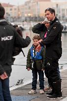 Charlie Dalin at the start of the 2024-2025 Vendée Globe -  Les Sables-d'Olonne