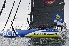 Charlie Dalin at the start of the 2024-2025 Vendée Globe -  Les Sables-d'Olonne