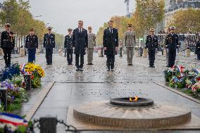 Ceremony fo 106th anniversary of November 11, 1918 Armistice - Paris