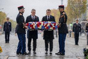 Ceremony fo 106th anniversary of November 11, 1918 Armistice - Paris