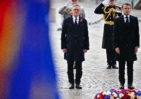 Commemoration of 106th anniversary of 1918 Armistice on November 11th - Paris