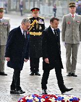 Commemoration of 106th anniversary of 1918 Armistice on November 11th - Paris