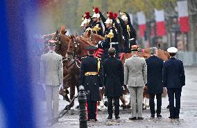 Commemoration of 106th anniversary of 1918 Armistice on November 11th - Paris